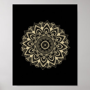 Subtil Mandala 8647 Motstå Anti Trump Feminist Poster