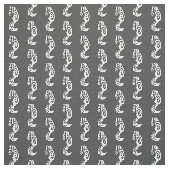 Subtil räv Kitsune som är stam- med andelyktan Tyg (Provkarta)