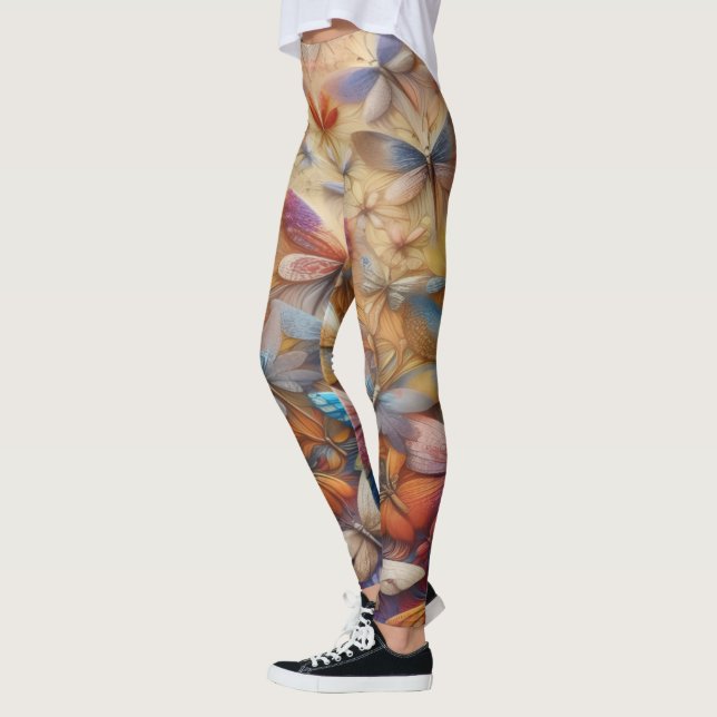Subtila Trollsländor Leggings (Vänster)