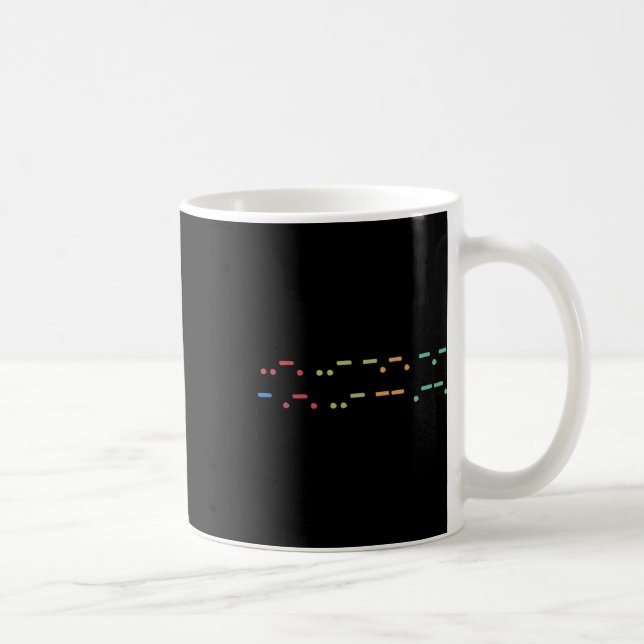 Subtilt Antitrump Social Justice-protest Morse Cod Kaffemugg (Höger)