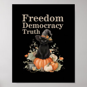Subtilt motstå Trump Frihet Demokrati Sanning Häxa Poster