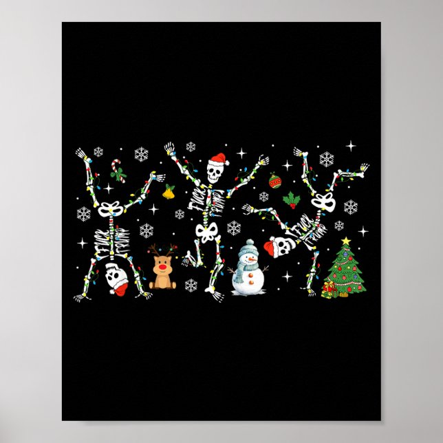Subtle Anti Trump Hidden Message Dancing Skeleton  Poster (Framsidan)
