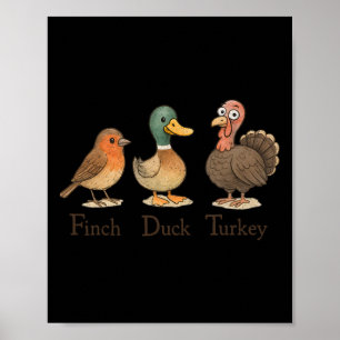 Subtle Bird Anti Trump Shirt Retro Bird Finch Anka Poster