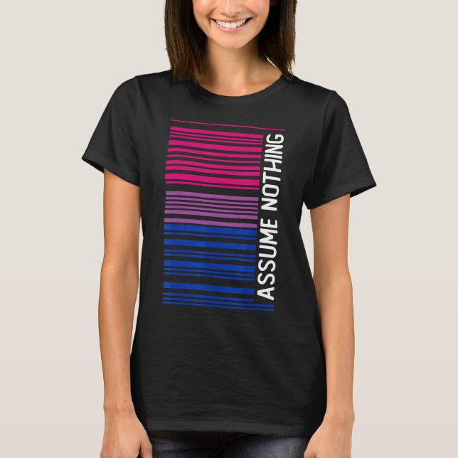 Subtle Bisexual Assume Ingenting Bi Pride T Shirt (Framsida)