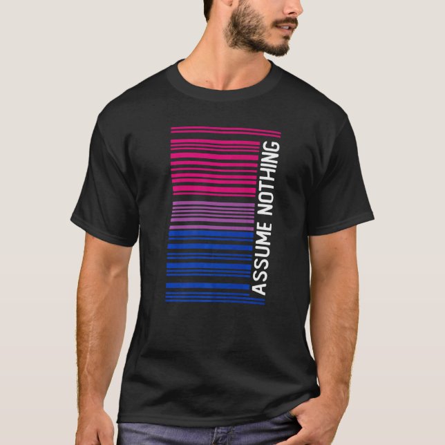Subtle Bisexual Assume Ingenting Bi Pride T Shirt (Framsida)