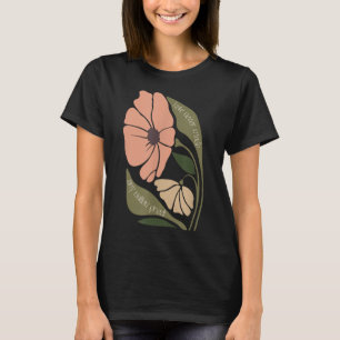 Subtle Boho Flowers Anti Trum P Liberal Protest Re T Shirt