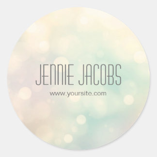 Subtle Bokeh Stickers Runt Klistermärke