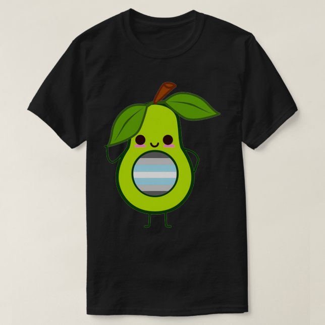 Subtle Demiboy Avocado demiboyavocado T Shirt (Design framsida)
