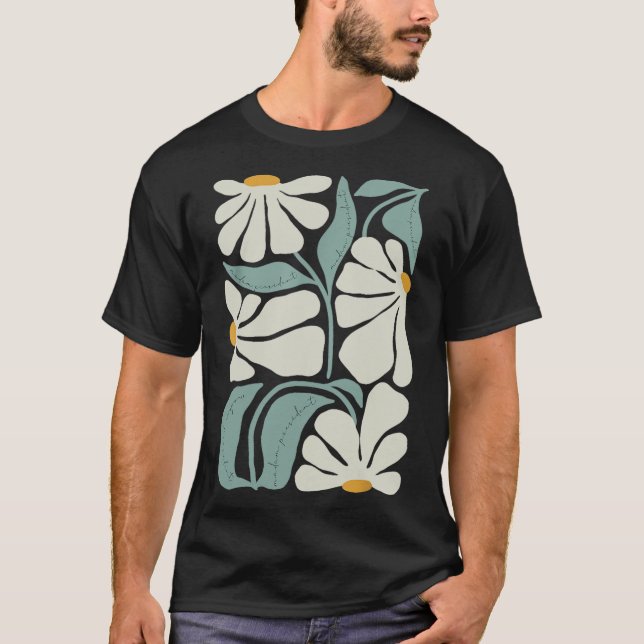 Subtle Flower Kamala Harris Boho Aesthetic T Shirt (Framsida)
