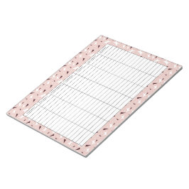 Subtle Geo Stars & Triangles – Pink  Anteckningsblock