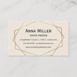 Subtle Modern Youth Mission Visitkort