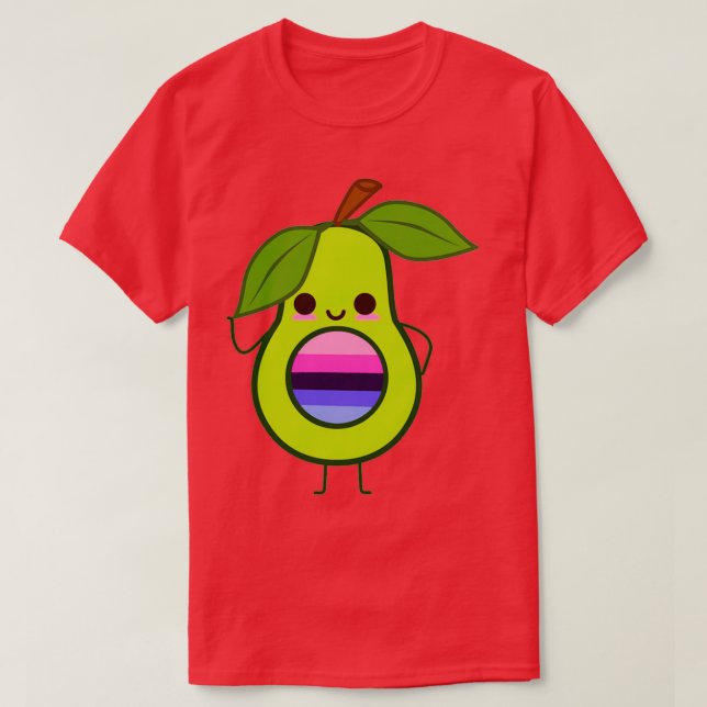 Subtle Omnisexual Avocado omnisexual avocado omni T Shirt (Design framsida)
