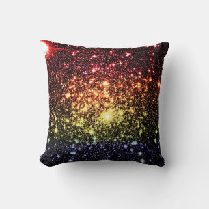 Subtle Rainbow Stars Pillow Kudde