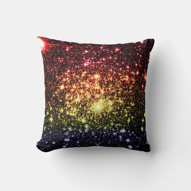 Subtle Rainbow Stars Pillow Kudde (Framsida)