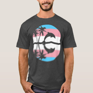 Subtle Transgender Pride Sunset, Trans Flagga, Pri T Shirt