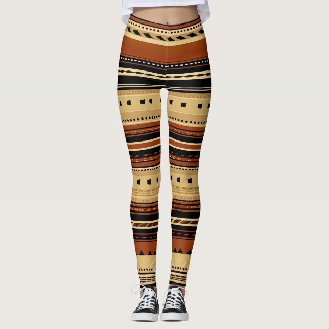 Subtle Tribal-rytm Leggings (Framsida)