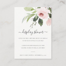 SUBTLE TVÄTTAR BLOMMIGT VISNING för ROSA BABY SH Tilläggskort