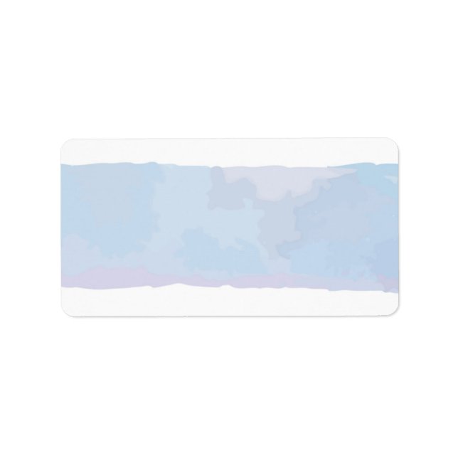 SUBTLE WATERCOLOR Bat mitzvah Return-adressetikett Adressetikett (Framsidan)