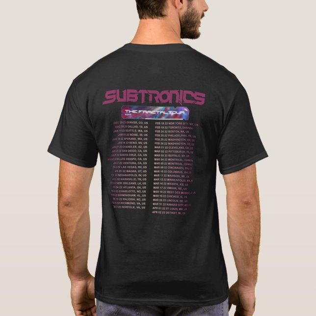 SUBTRONICS, THE, FRACTAL,  T SHIRT (Baksida)
