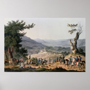 Subugal vid floden Coa, graverad av C. Turner Poster