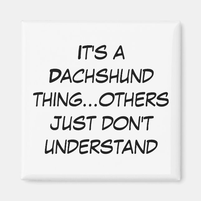 Suburban Cichagoland Dachshund Älskare Magnet (Framsidan)