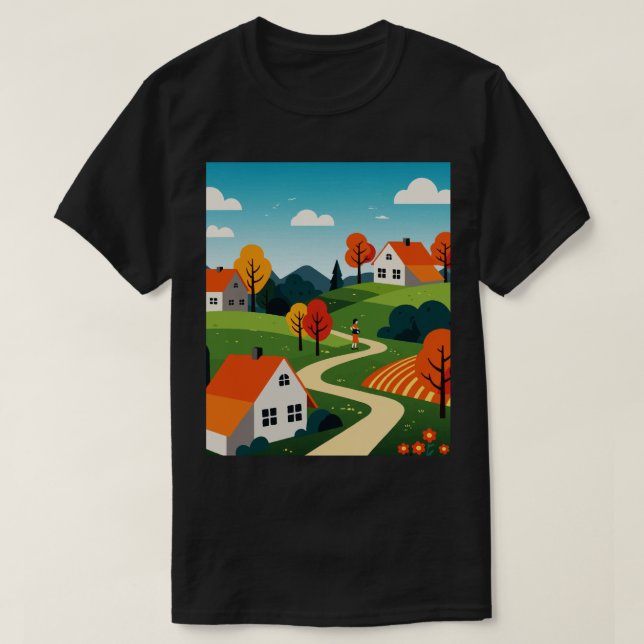 Suburban neighborhood  t shirt (Design framsida)