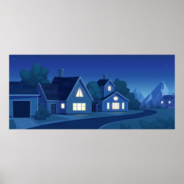 Suburban Street Poster (Framsidan)