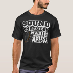 Subwoofer ljud ingenjör audio synthesizer musik m t shirt