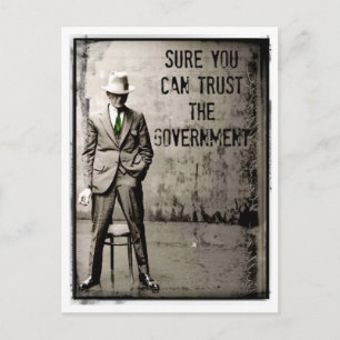 SuCaN TRuST ThE GoVeRNMeNT PoSTCaRD Vykort
