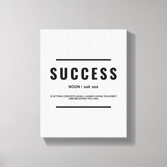 Succe | Motiveringsoffert Canvastryck (Framsida)