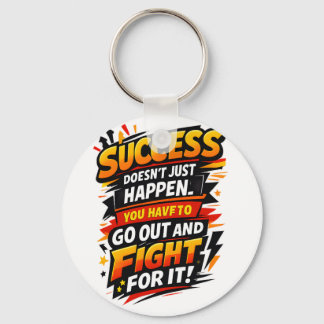 Success Fighter Quote Nyckelring