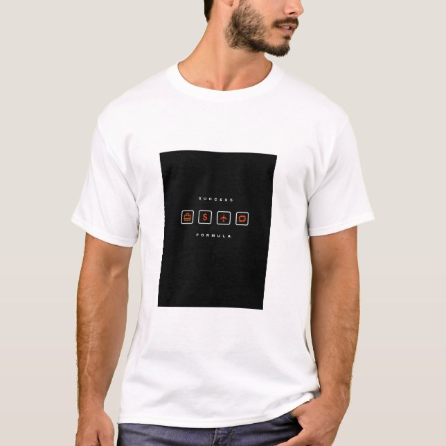 Success Formula Motivational T-Shirt (Framsida)