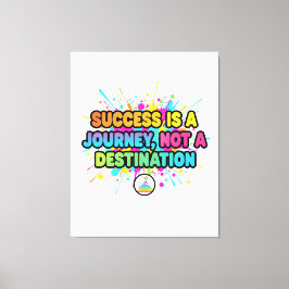 Success Is a Journey Motivational Quote Design Canvastryck