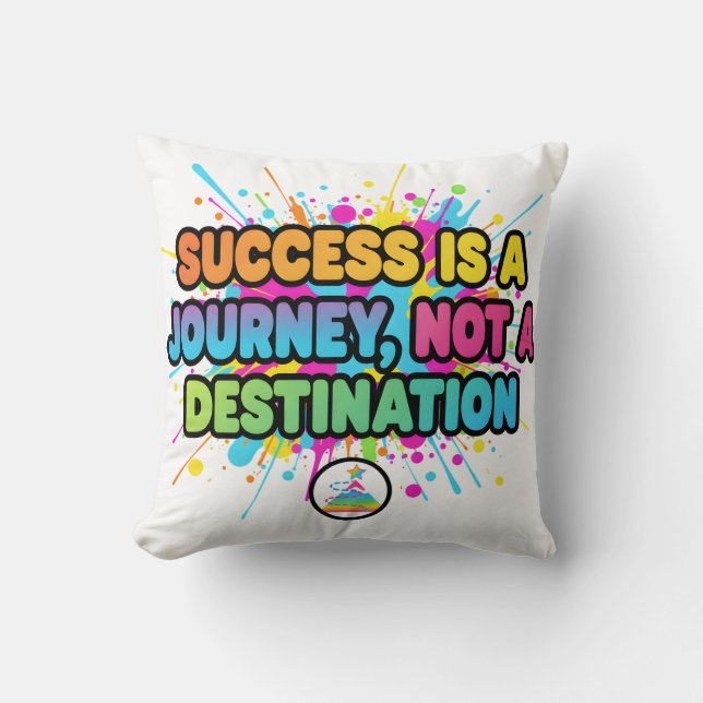 Success Is a Journey Motivational Quote Design Kudde (Framsida)
