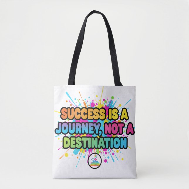 Success Is a Journey Motivational Quote Design Tygkasse (Framsida)