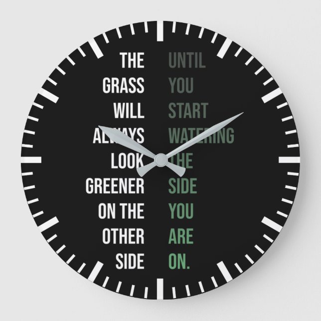 Success och Gym Motivational Large Clock Stor Klocka (Framsida)