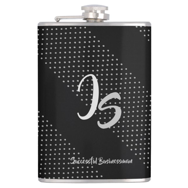 "Successman Business" Personal Silver Monogram Fickplunta (Framsidan)