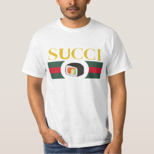 Succi Sushi älskare Roligt gnocchi-logotyp ny pres T Shirt