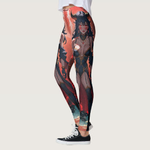 Succubus-kontakt vid vägskäl: Anime Lilin-demon Leggings