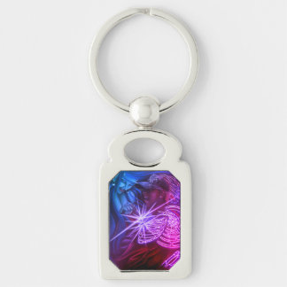 Succubus Rektangulärt Silverfärgad Nyckelring