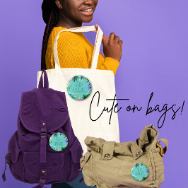 Succulage Behålla Growing Aqua Grönt and Lila Knapp