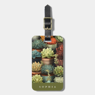 Succulage Luggage Tag Bagagebricka