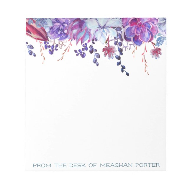 Succulage Personlig Anteckningsblock - från skrivb (Framsida)