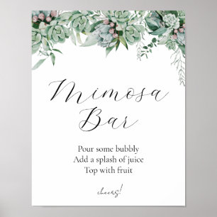Succuland Eucalyptus Greenery Pub Sign Poster