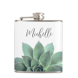 Succulary Monogram Desert Cactus Grönt Botanical Fickplunta