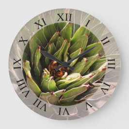 Succulary Plant botanical Photography Stor Klocka
