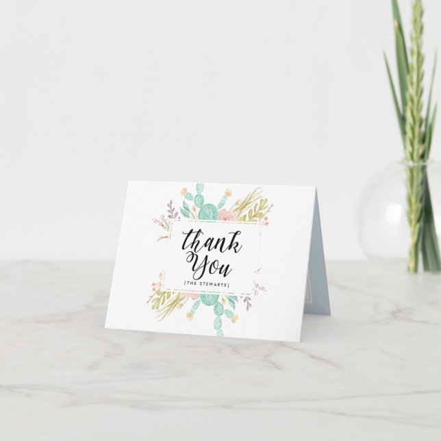Succulent Bouquet | Tack-kort Tack Kort (Framsida)