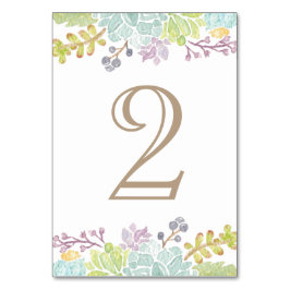 Succulent Bouquet Watercolor | BORDSNUMMER