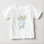 Succulent Bouquet Watercolor | Flower Girl Top Tee Shirt<br><div class="desc">Av Honung & Birch Studios</div>