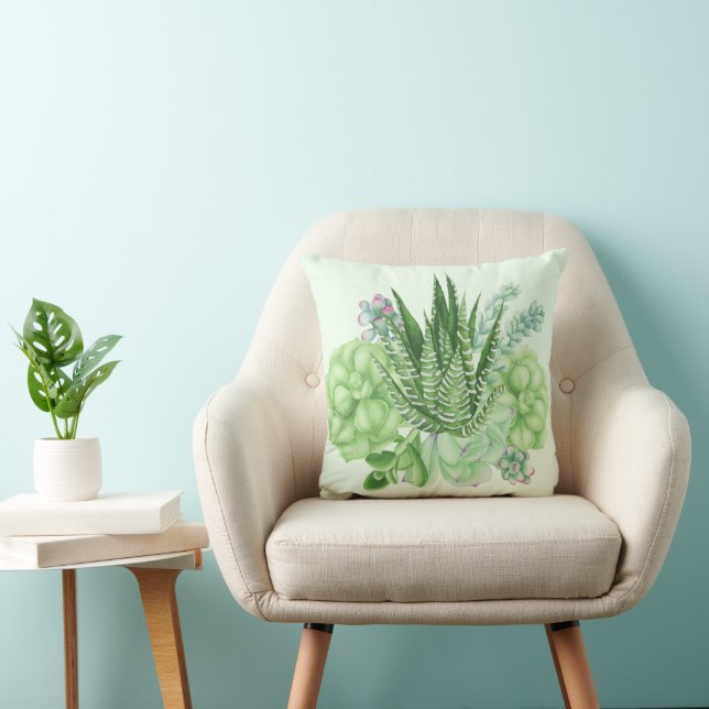 Succulent Cacti Kudde (Stol)